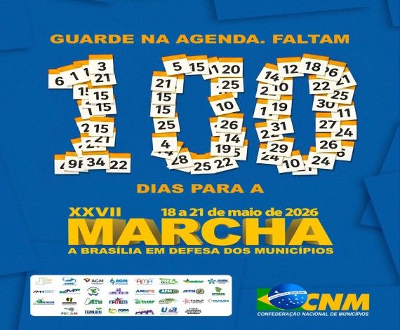 Faltam 100 dias para a XXVII Marcha; garanta sua participação